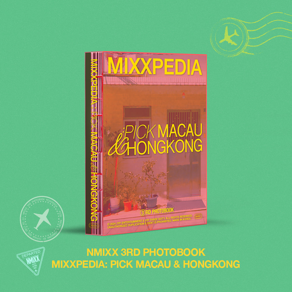 NMIXX 3rd Photobook 'MIXXPEDIA: PICK MACAU & HONGKONG' - Kpop Album Collectible, Official Merchandise for Fans, Perfect for Display and Gift Giving