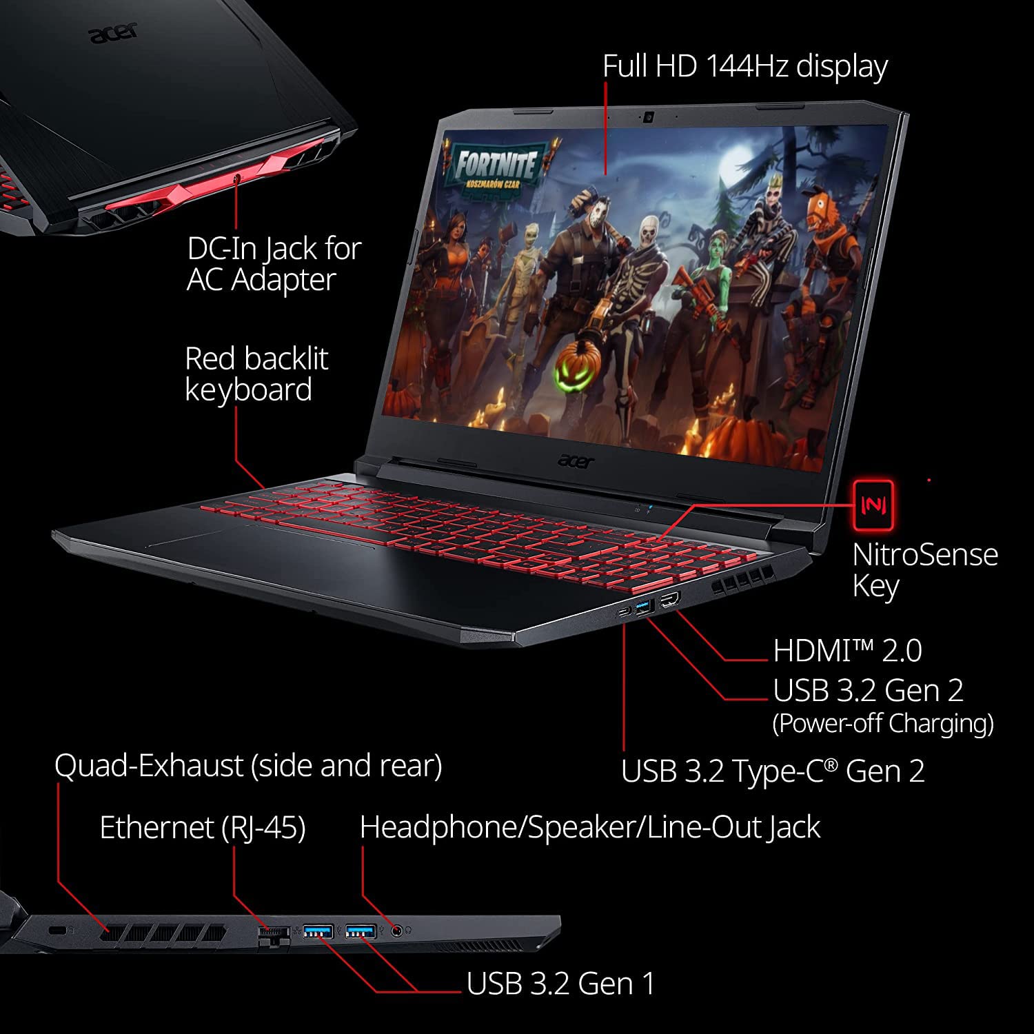 Acer Nitro 5 Gaming Laptop - 15.6