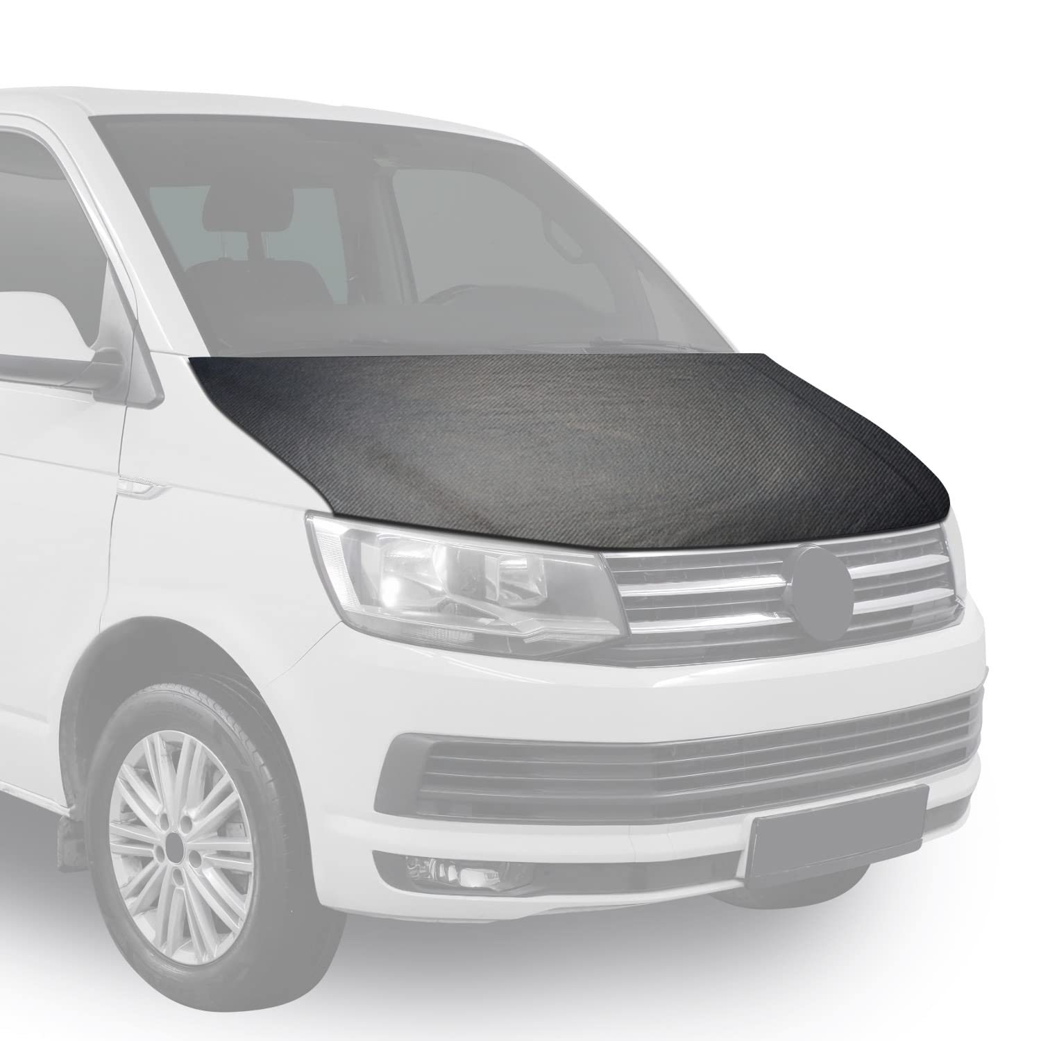 OMAC Carbon Fiber Hood Bra Cover for Mercedes Sprinter W906 (2006-2013) - Full Front Protection, Custom Fit, UV Resistant - Perfect for Road Trips & Car Shows