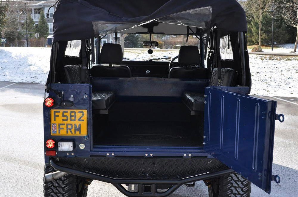 4pc Smoked LED Rear Turn Signal Brake Tail Light Kit for Land Rover Defender 2 & 3 - Upgrade Your Off-Road Vehicle with Durable, High-Visibility Lighting for Night Driving and Adventure