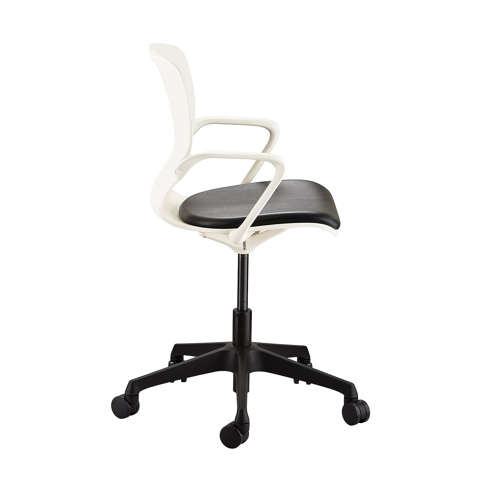 Safco Products Shell Chair - Black Desk Height Ergonomic Office Chair for Home & Workspace - Perfect for Office, Study, and Conference Rooms