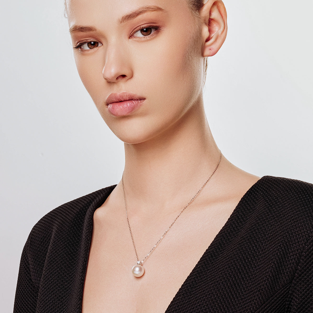 18K Solid Gold Edison Pearl Necklace - AAA Grade Cultured Pearls, Elegant Jewelry Gift for Women (KN00220) | Perfect for Weddings, Anniversaries & Special Occasions