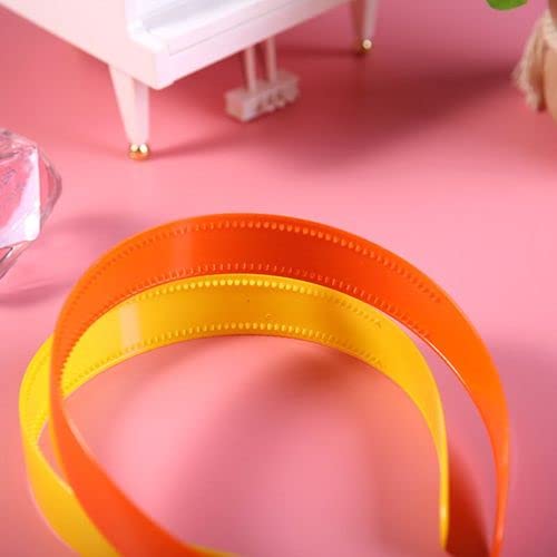 RedChimes 20mm Wide Colorful Plastic Teeth Hair Comb & Shine Hair Bands for Women & Girls - 12 Pack | Perfect for School, Work, Parties & Everyday Styling