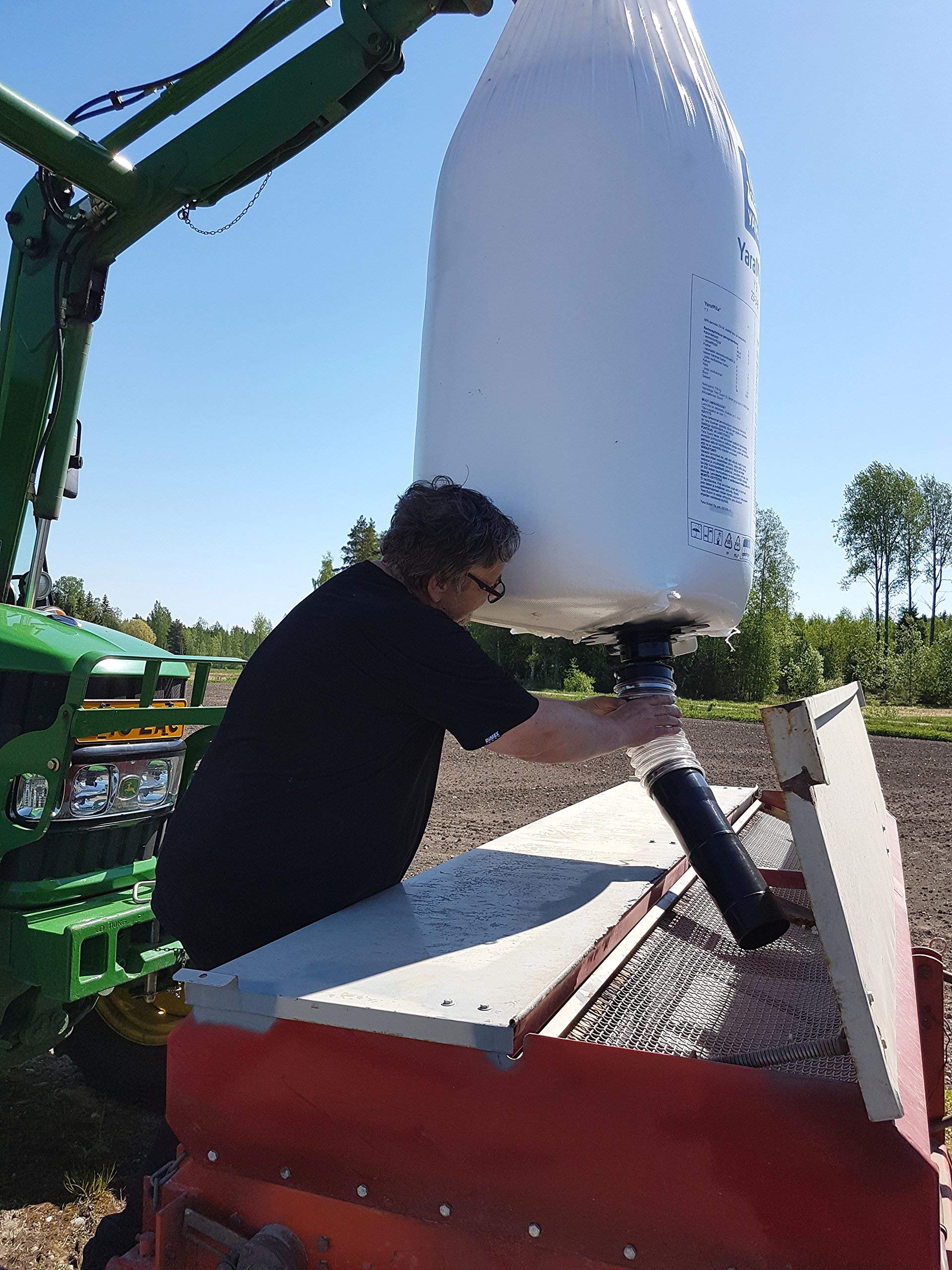 Raimo FIBC Big Bag Dispenser & Bulk Bag Unloader - Heavy Duty Industrial Unloading Equipment for Chemicals, Grains, and Construction Materials