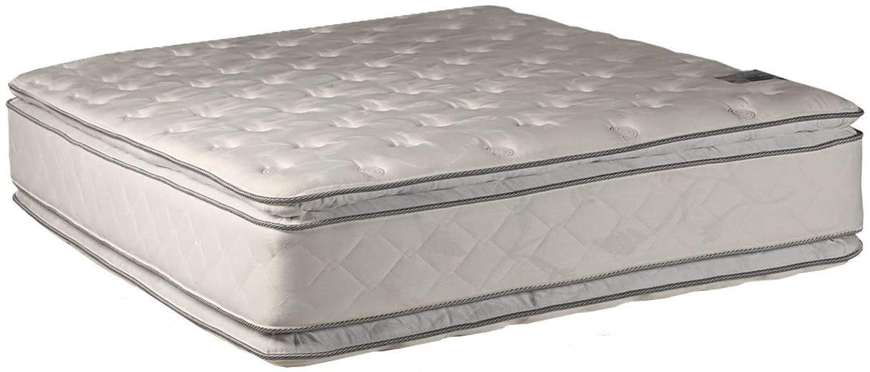 DS USA Medium Soft PillowTop Mattress - Double-Sided Support for Back Pain Relief | Bedroom & Guest Room