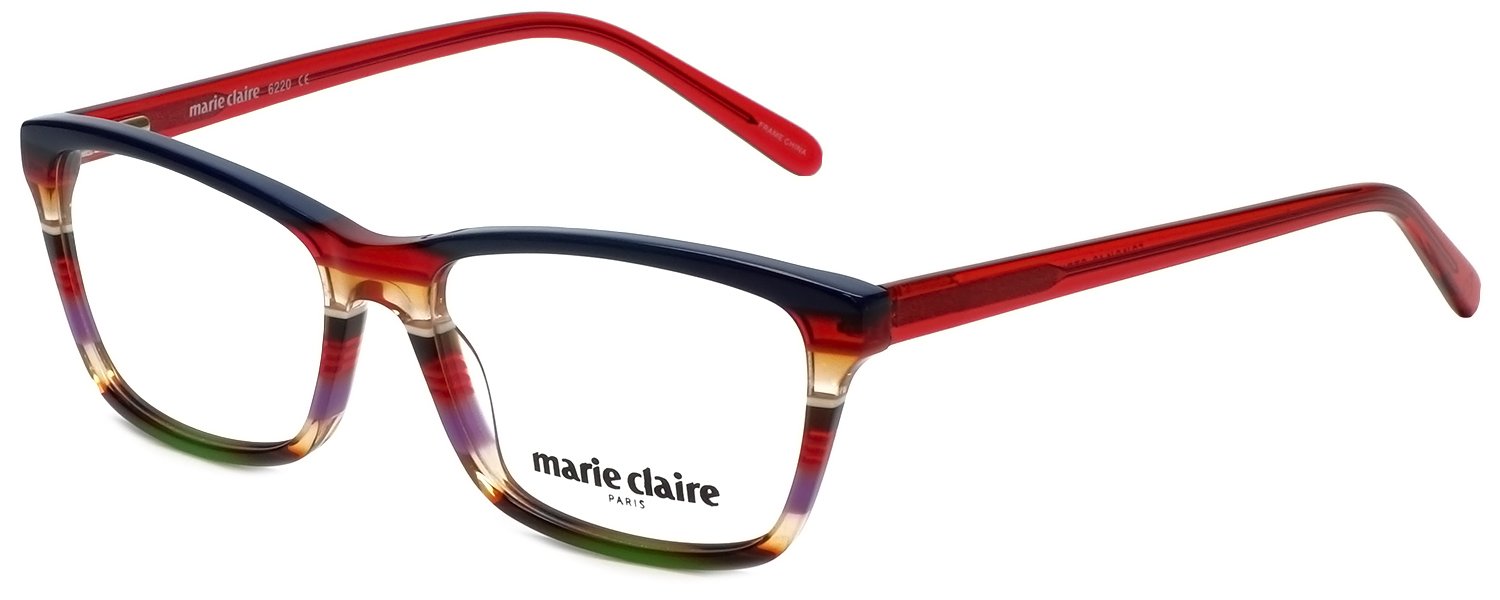 Marie Claire Designer Reading Glasses MC6220-SRE in Stripe Red | 53mm Readers for Women & Men | Fashionable Eyewear for Reading, Computer Use & Daily Activities