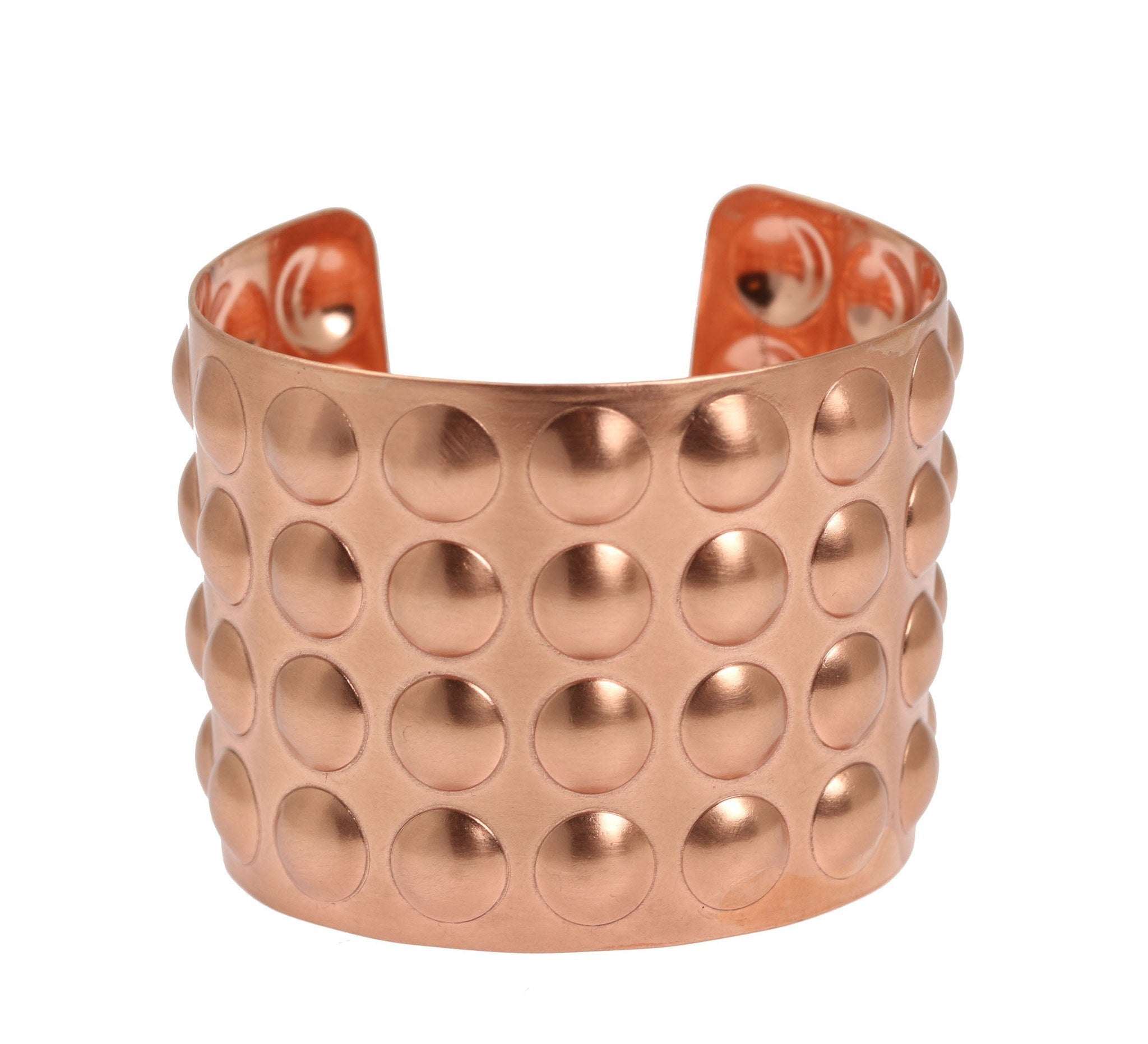 Brushed Copper Bubble Wrap Cuff Bracelet for Women - Trendy Boho Jewelry Gift for Her - Perfect for Parties, Weddings & Everyday Wear