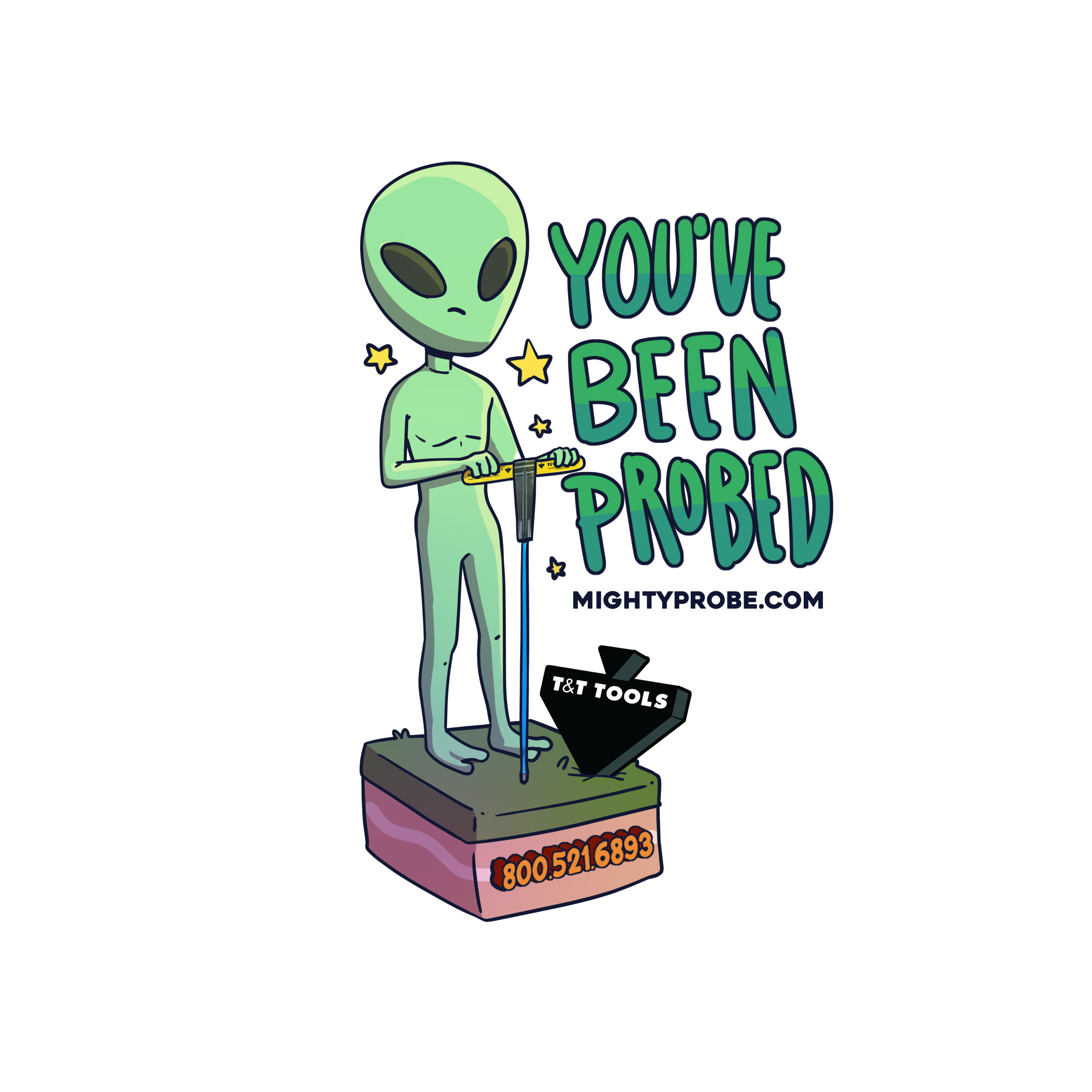 Funny 'You've Been Probed' Alien UFO T-Shirt - Cool Sci-Fi Graphic Tee for Men & Women - Perfect for Conspiracy Theorists & UFO Enthusiasts