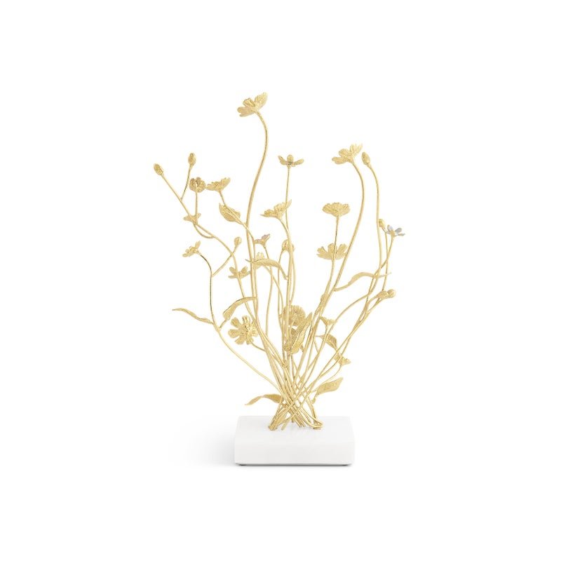 Wildflowers Tabletop Sculpture - Handcrafted Home Decor for Living Room, Bedroom & Office - Perfect for Gifts, Wedding Centerpieces & Boho Style Decor