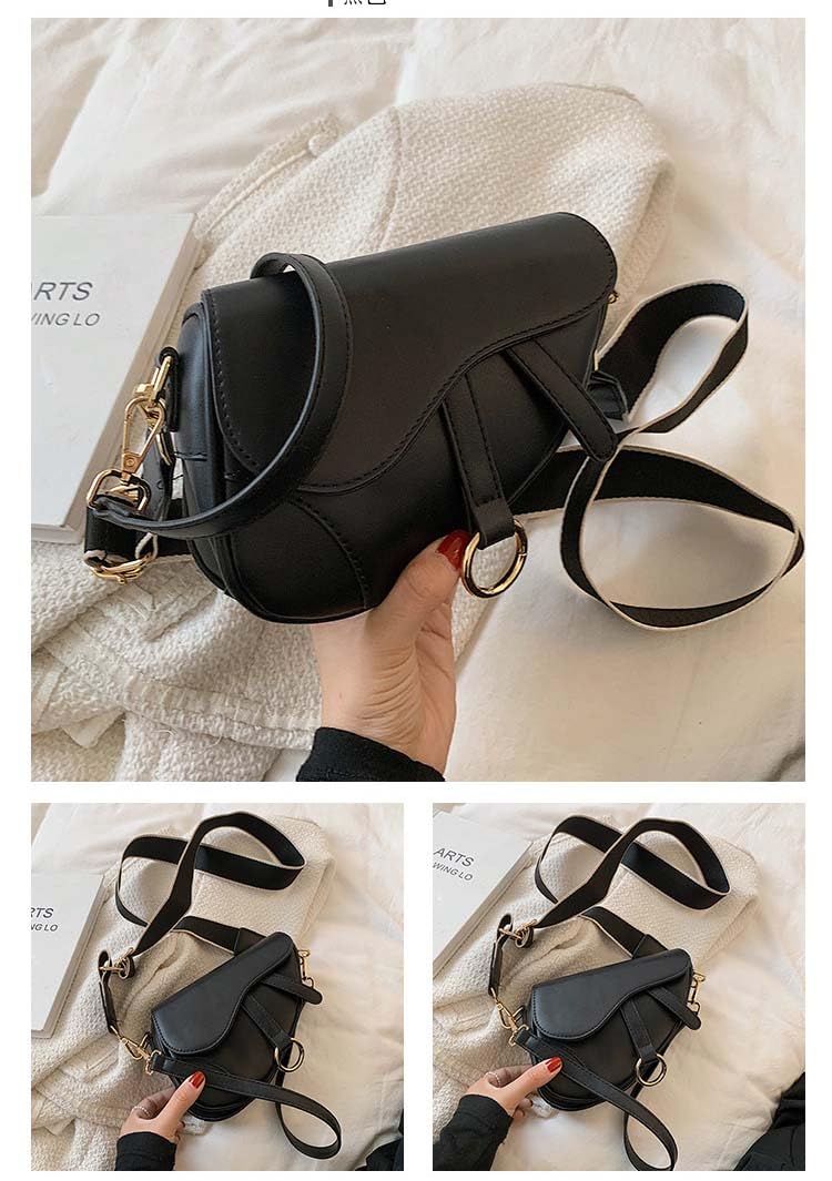 Trendy Women's Small Clutch Purse - Saddle Shoulder Bag, Underarm Handbag & Crossbody Satchel for Evening Parties, Date Nights & Daily Use
