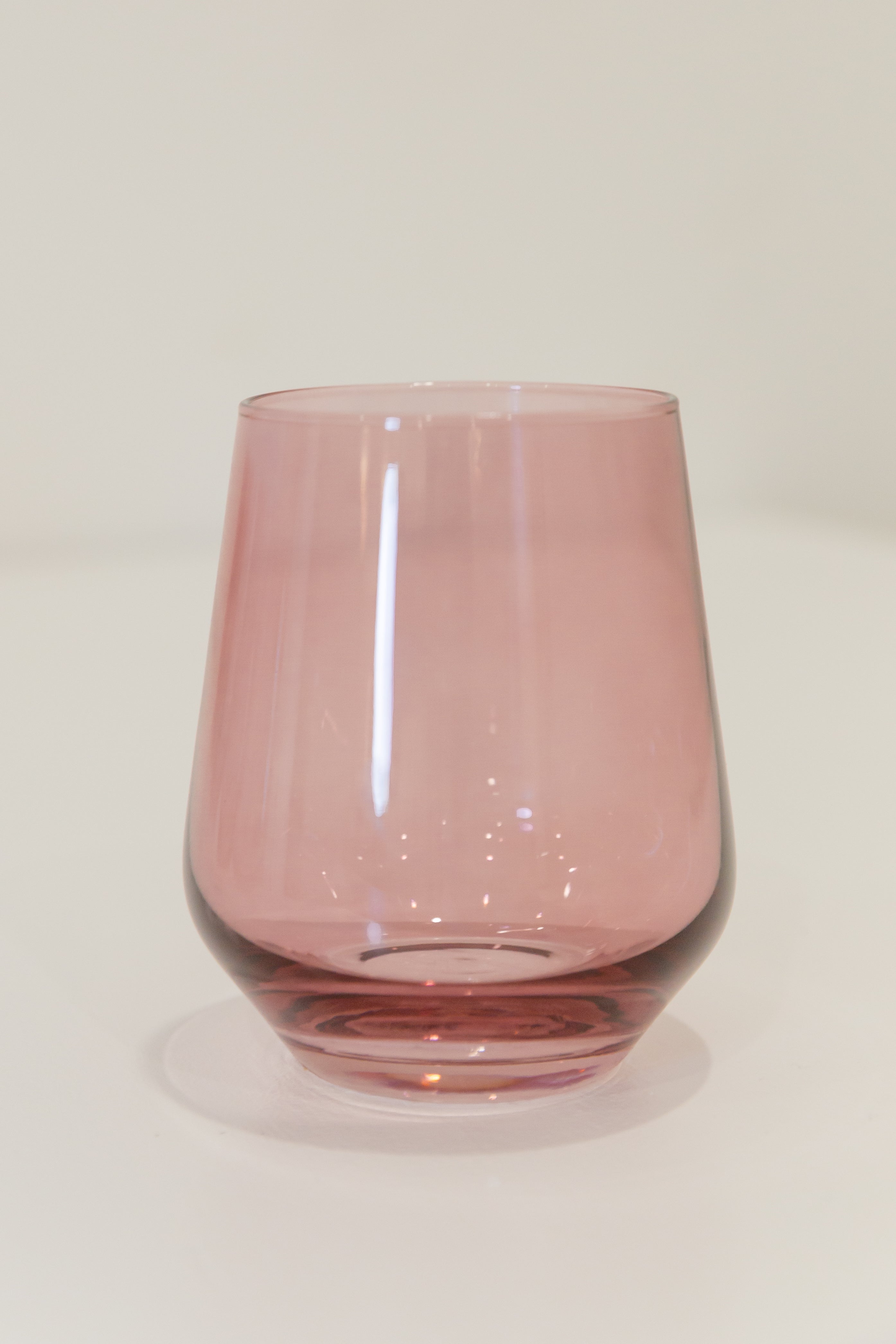 Estelle Colored Stemless Wine Glasses Set of 6 - Elegant & Durable for Red, White, and Sparkling Wine - Perfect for Dinner Parties, Weddings, and Home Entertaining