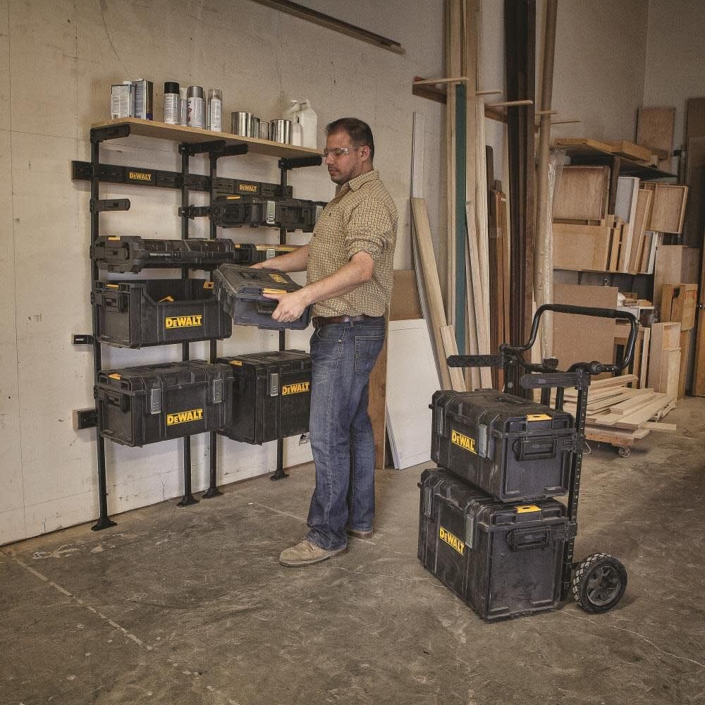 DEWALT DWST08260 Tough System Garage Storage Rack - Heavy-Duty Wall Mounted Organizer for Tools & Equipment - Perfect for Home Garage, Workshop & DIY Projects