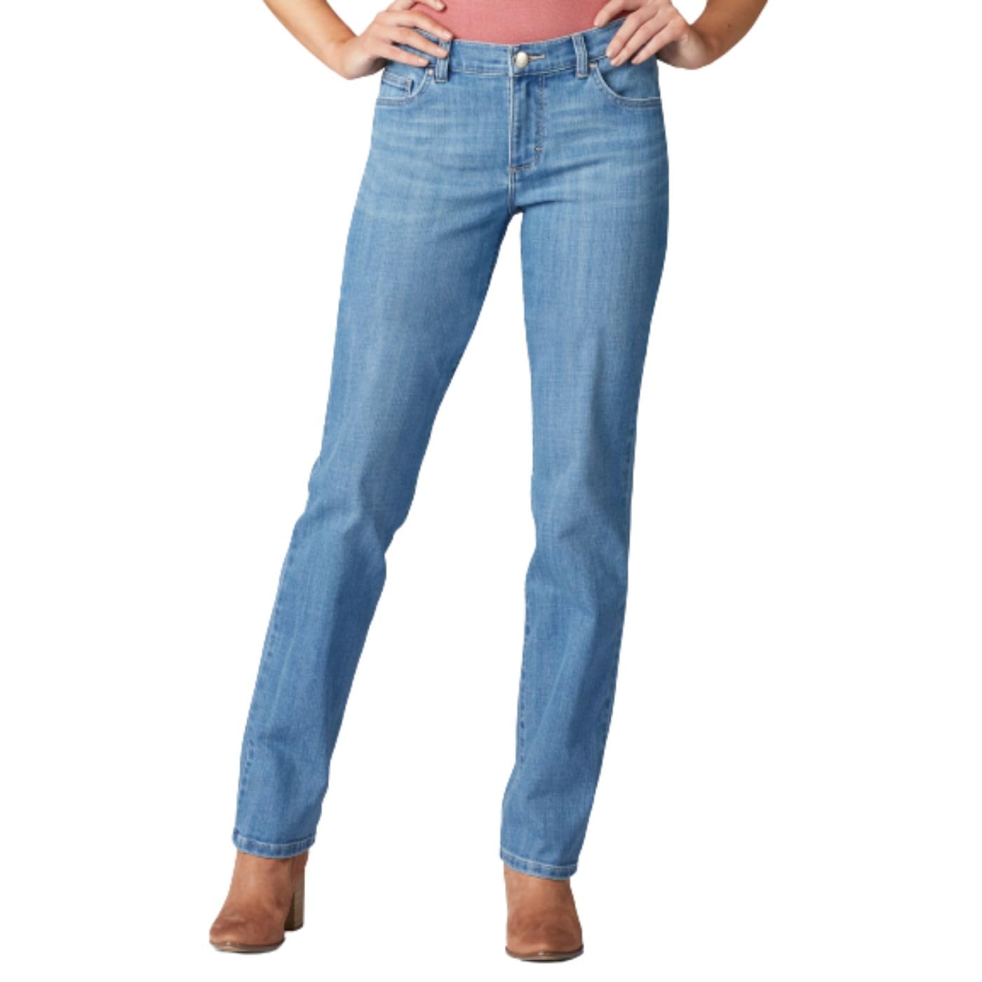 Lee Women's Relaxed Fit Straight Leg Jean - Comfortable Denim Pants for Casual Wear, Work & Everyday Outfits