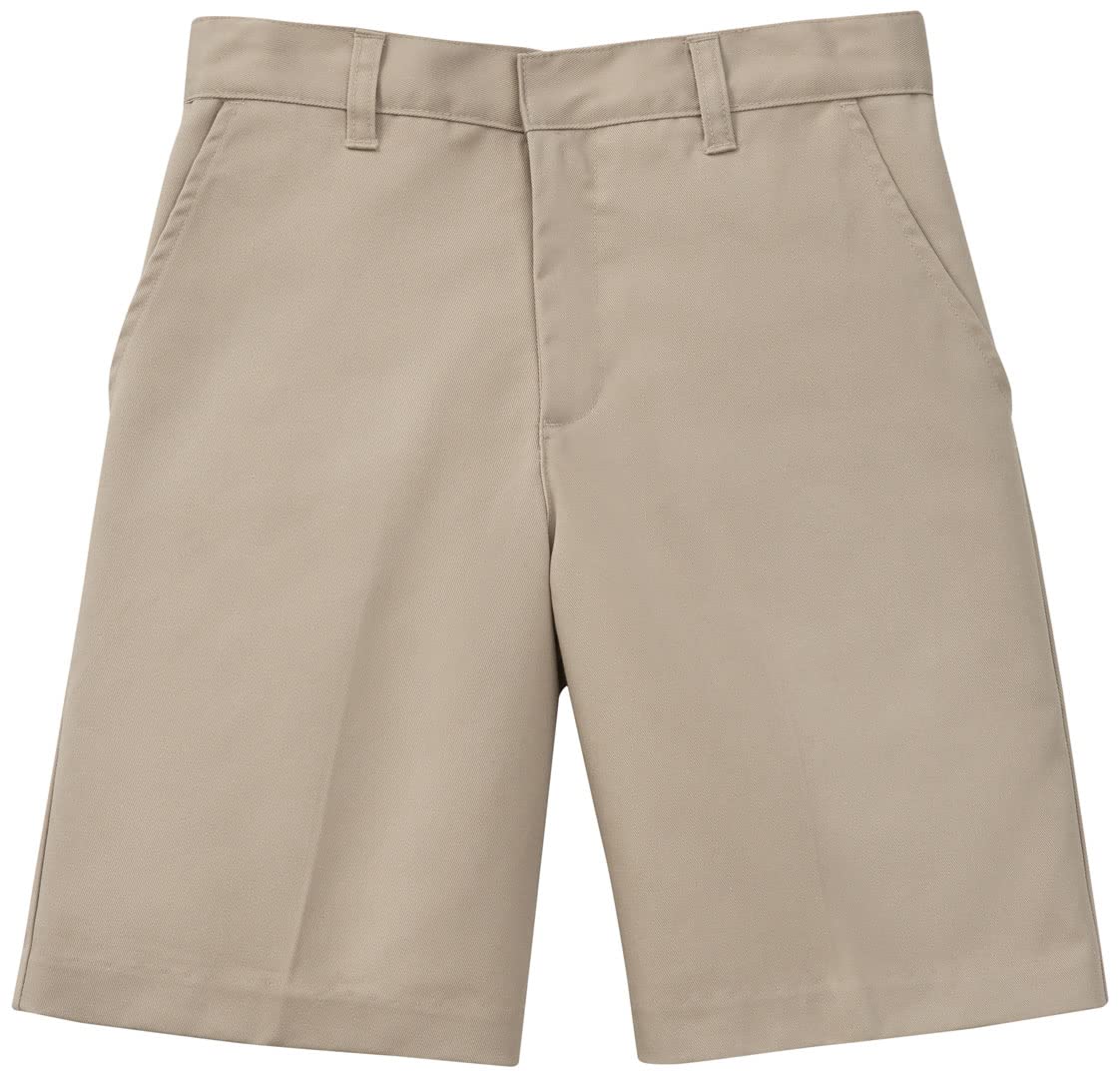 Toddler Uniform Shorts with Faux Fly for School Play