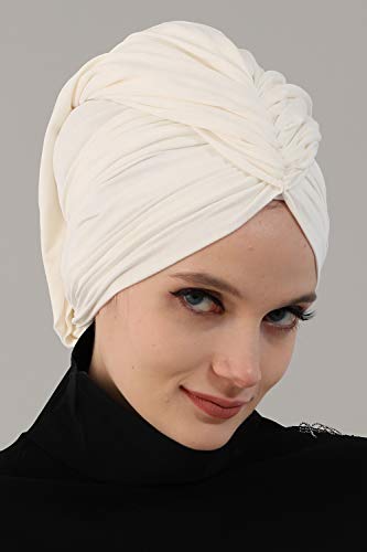 Stylish Cotton Turban Head Wrap for Women - Soft & Breathable Hair Scarf - Perfect for Yoga, Beach, or Everyday Fashion Accessory