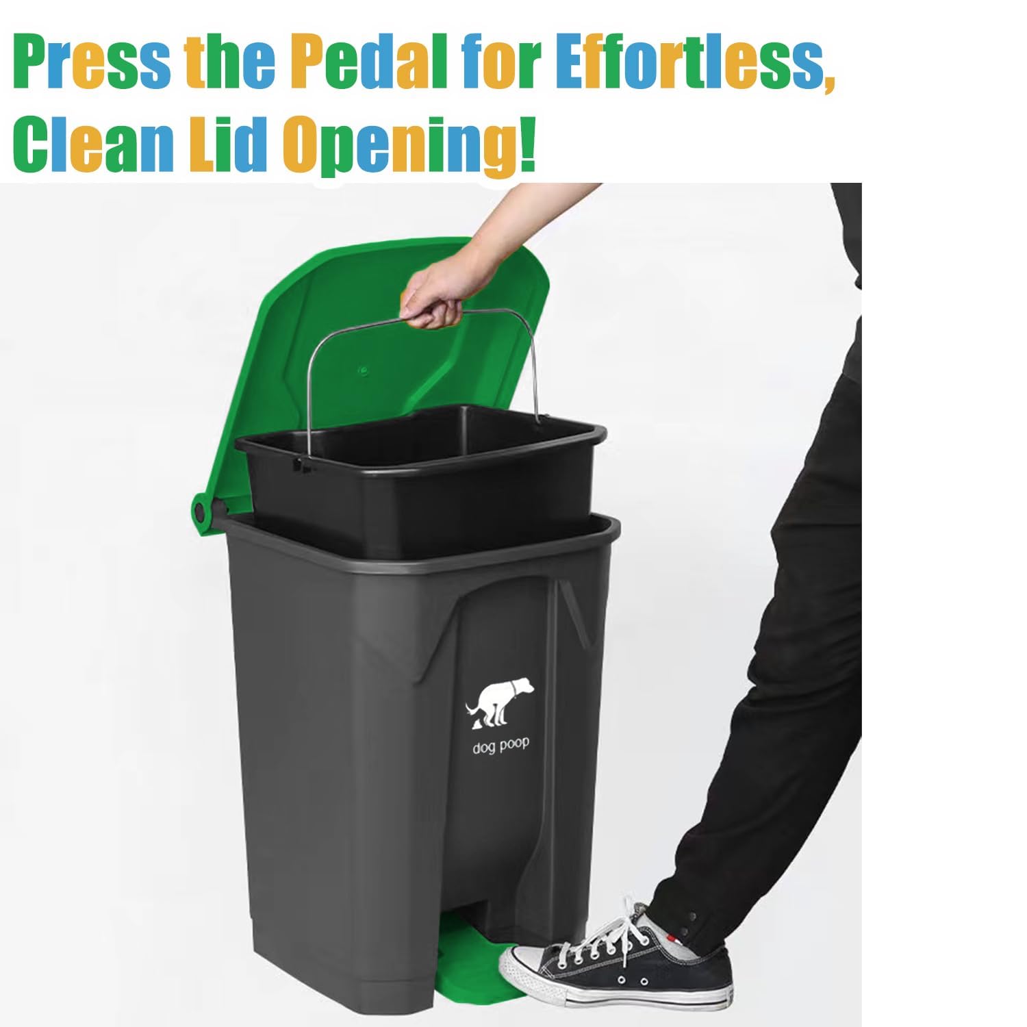 Extra Large 20L Dog Pooper Scooper with Removable Inner Bin - 28