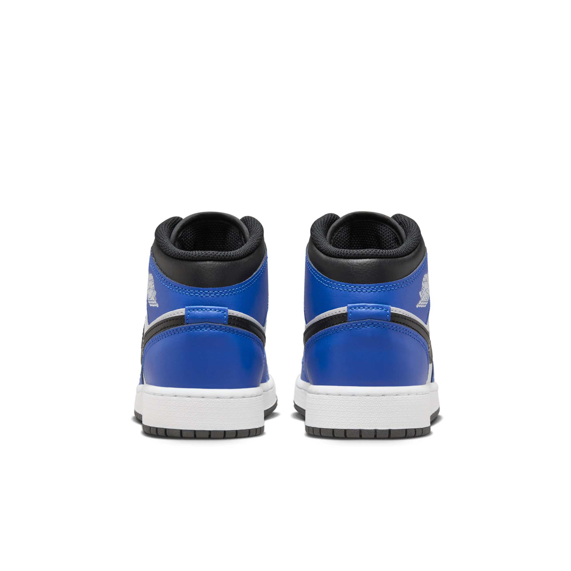 AIR JORDAN 1 MID (GS) Basketball Shoes - Game Royal/White/Black Colorway - Perfect for School, Sports & Streetwear Fashion