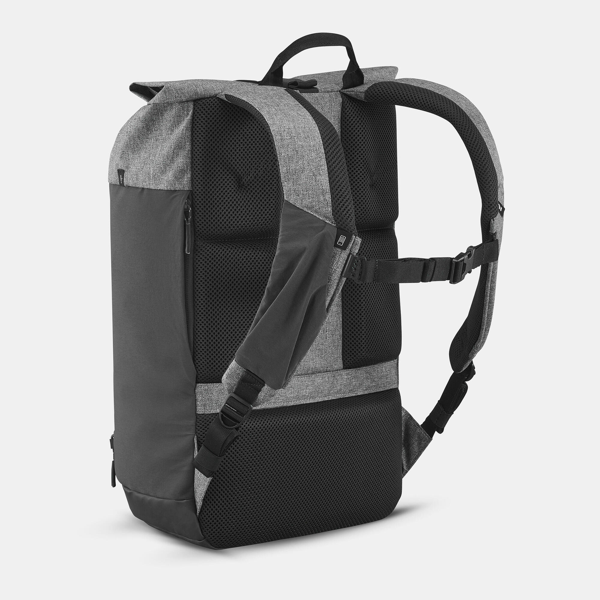 Quechua NH Escape 500 23L Rolltop Backpack - Waterproof Hiking Daypack for Outdoor Adventures & Travel