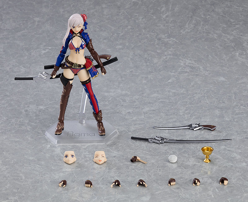 Fate/Grand Order Figma #560 Berserker Miyamoto Musashi Action Figure - Collectible Anime Character Model for Display & Cosplay