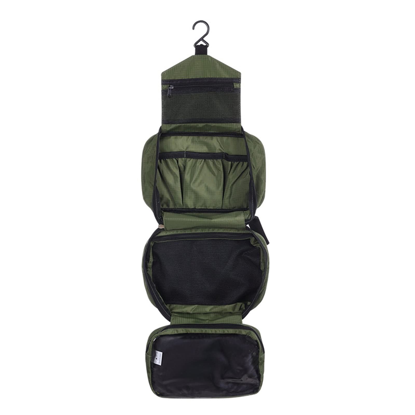 Waterproof Hanging Travel Toiletry Bag - Compact Cosmetic & Makeup Organizer for Women & Men - Green Portable Wash Bag - Perfect for Camping, Gym, Business Trips & Vacation Packing