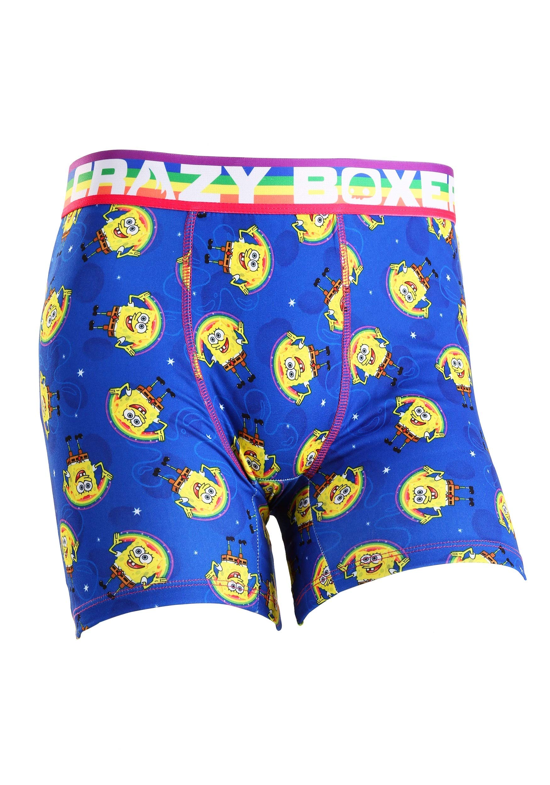 Spongebob Cartoon Character Men's Boxer Briefs - Comfortable Cotton Underwear for Daily Wear - XL Size - Perfect for Lounge, Sleep & Casual Outfits