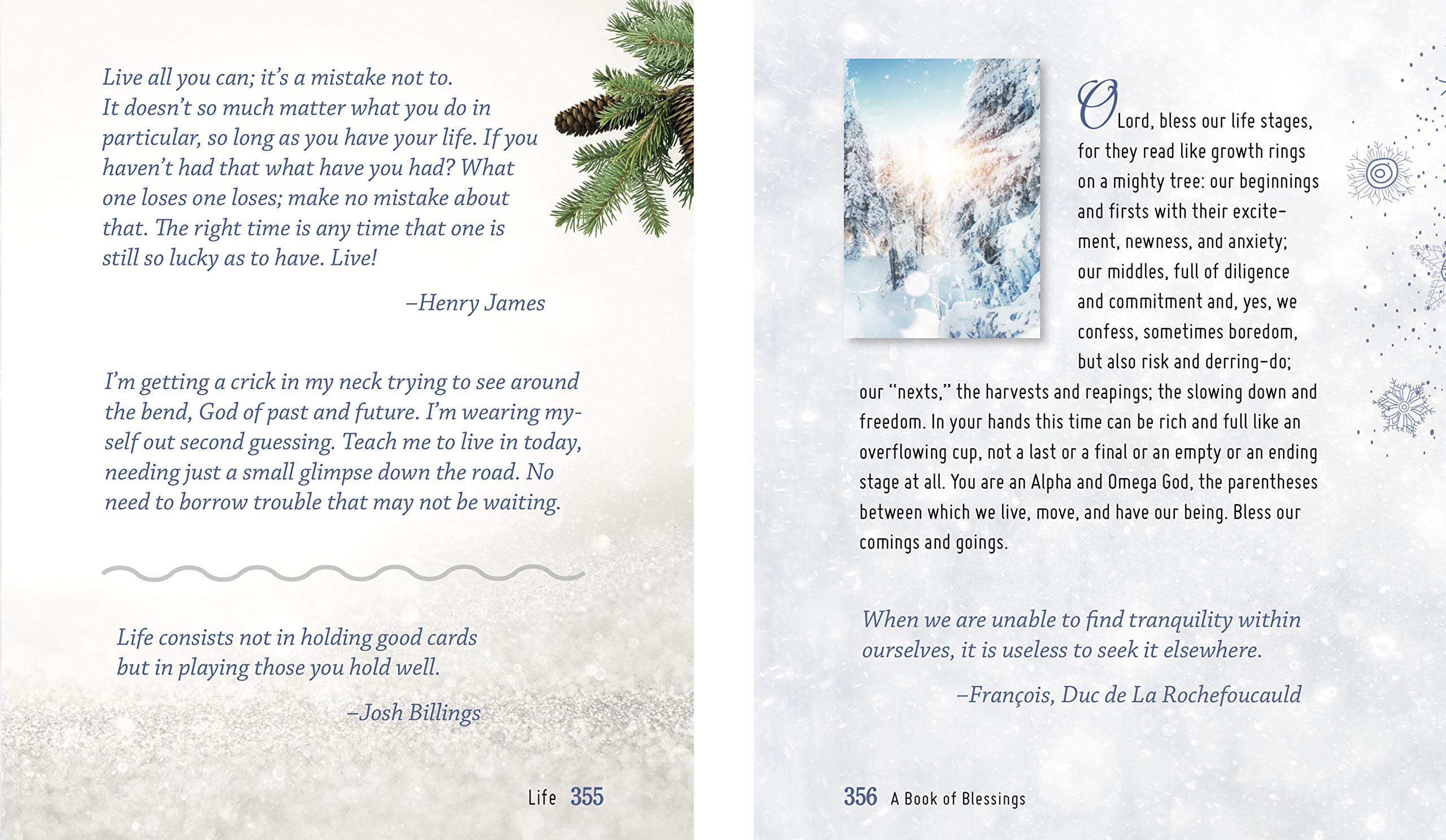 Deluxe Daily Prayer Book - A Book of Blessings (Blue) | Inspirational Christian Devotional for Morning & Evening Prayers, Bible Study & Spiritual Growth