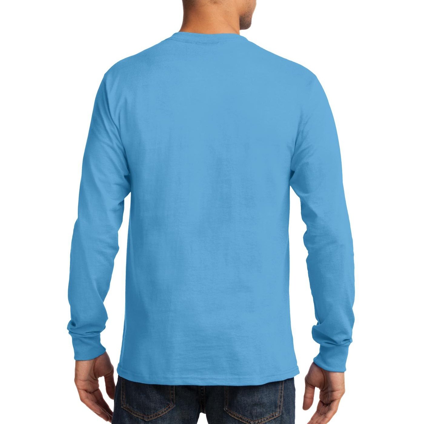 Men's Long Sleeve Essential T-Shirt - Soft Cotton Basic Tee for Casual Wear, Layering & Everyday Comfort