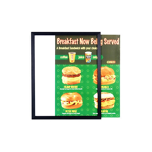 9x12 Euro Style Metal Poster Frame - Quick Change Slide-In Design for Signs & Artwork - Top or Side Loading Options - Perfect for Home, Office & Gallery Displays