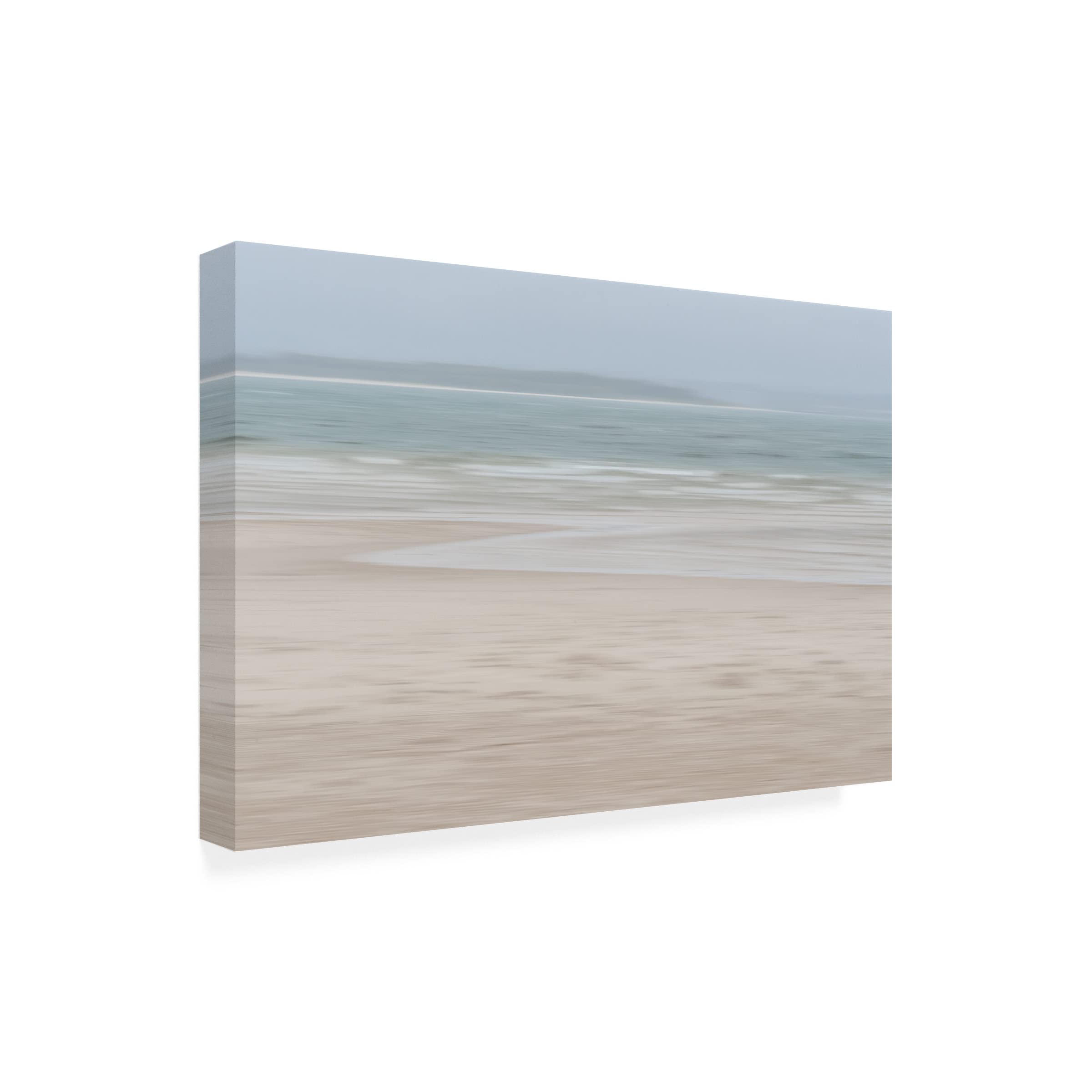 Eva Bane 'Misty Beach 02' Canvas Wall Art Print - 22x32 Inches Coastal Decor for Living Room, Bedroom & Office | Trademark Fine Art Collection