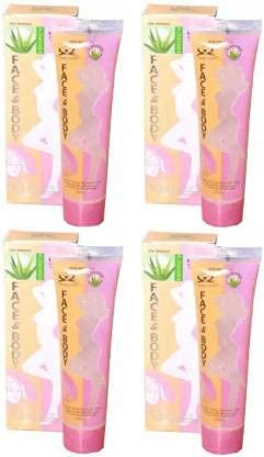 Zhunmun Face & Body Cleansing Scrub Gel - 400ml Exfoliating Gel for Smooth Skin (Pack of 4) - Perfect for Daily Skincare Routine & Spa Treatment at Home