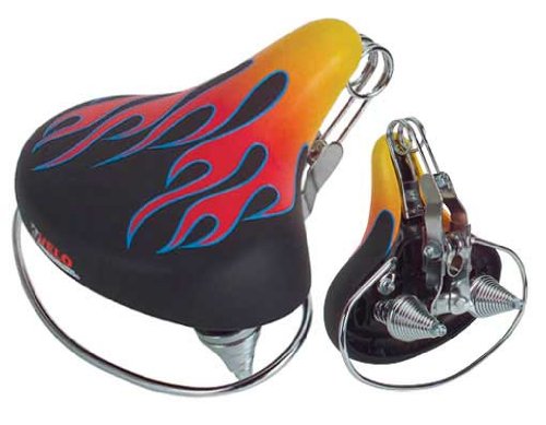 Lowrider Multicolor Beach Cruiser Bike Seat - Comfortable Vinyl Bicycle Seat for Men, Women & Youth - Perfect for Beach Cruisers, City Bikes & Casual Riding
