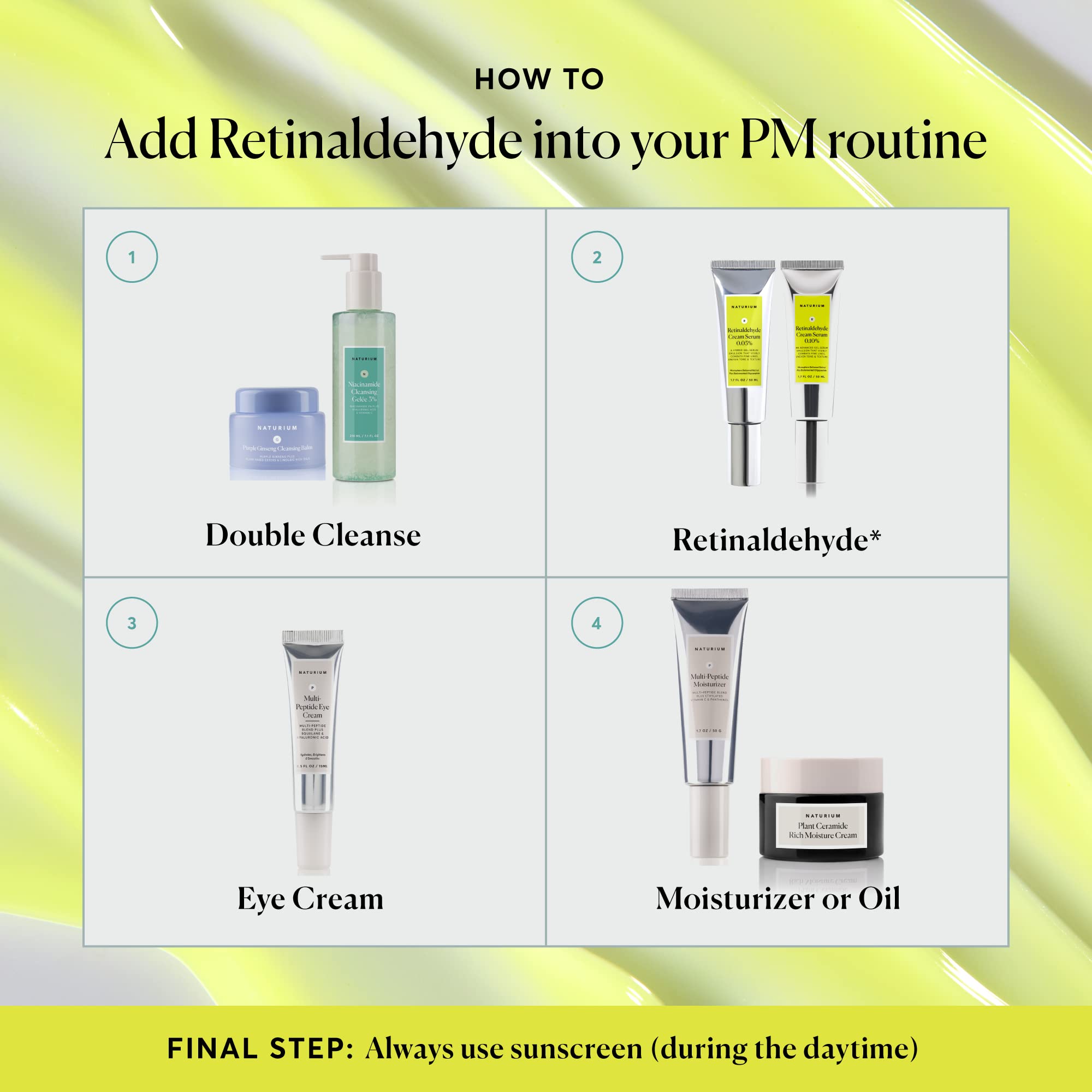 Naturium Retinaldehyde Cream Serum 0.10% - Advanced Anti-Aging Face Treatment for Wrinkles & Fine Lines, Smoothing Skin Care Formula, 1.7 oz - Perfect for Nighttime Routine & Mature Skin Rejuvenation
