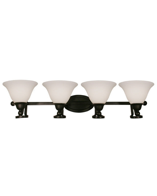 Z Lite Lighting 317 4V Four Light Bathroom Vanity Wall Mount in Bronze Finish - Perfect for Bathroom Makeovers, Powder Rooms & Spa-Style Decor