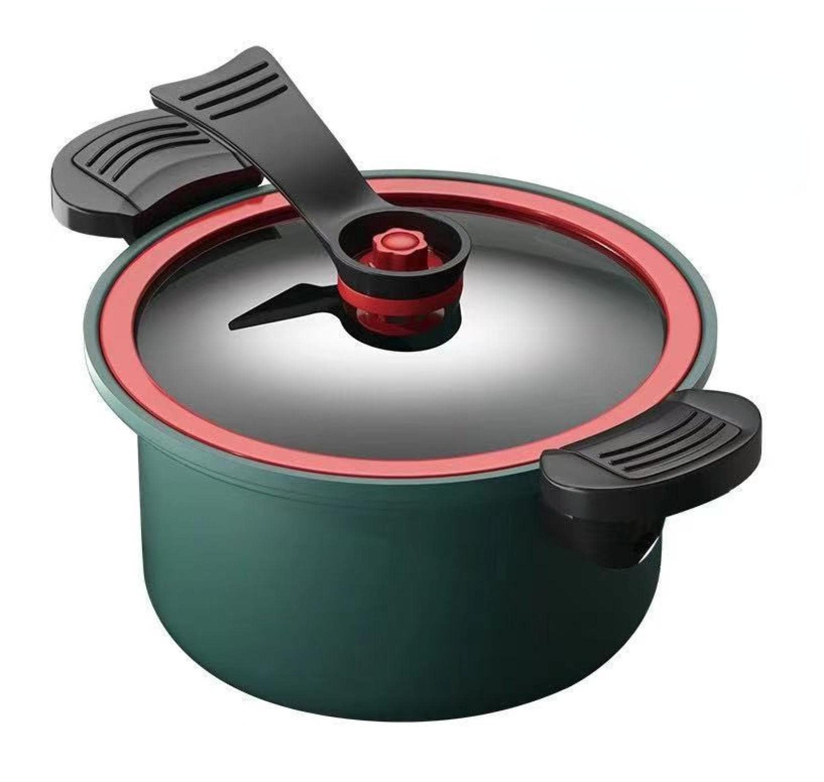 Non-Stick Pressure Cooker 7L, 26cm Dark Green - Safe & Durable for Home Cooking, Soups, Stews | Perfect for Family Meals & Quick Dinner Prep