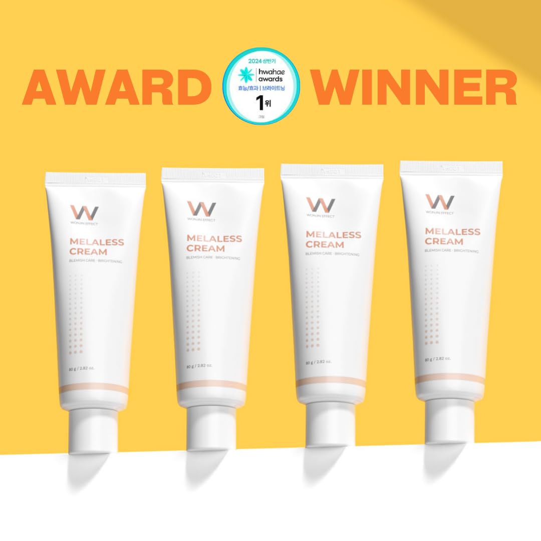 Melaless Cream 2.82oz - Brightening Face Moisturizer with Niacinamide & Vitamin C for Dark Spots & Dull Skin | K-Beauty Skincare Routine