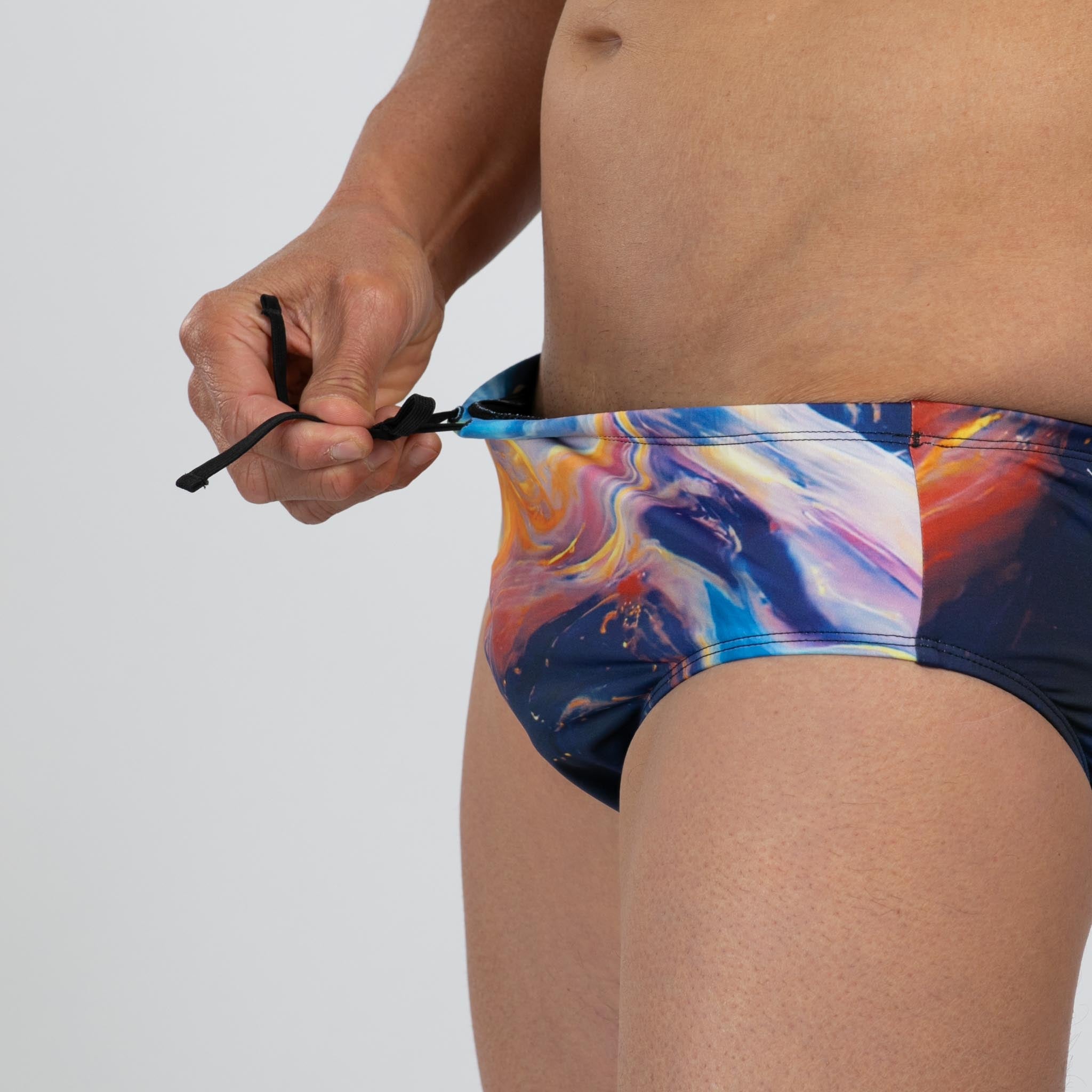 Men's Limited Edition Swim Brief - Stylish & Comfortable Space Print Swimwear for Beach, Pool & Vacation | Quick-Dry & UV Protection