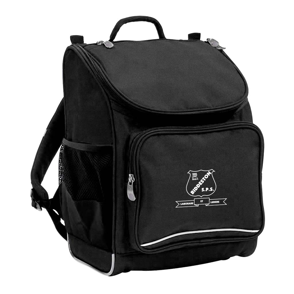 Biddeston State School Mighty Tuff Pack 24L Backpack for Kids - Durable Black School Bag for Primary Students - Perfect for School, Travel & Outdoor Activities