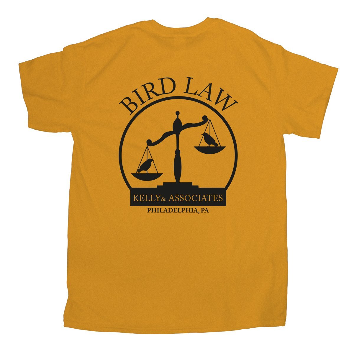 Bird Law T-Shirt - Funny Legal Humor Kelly & Associates Tee - Perfect for Lawyers, Law Students & Legal Enthusiasts