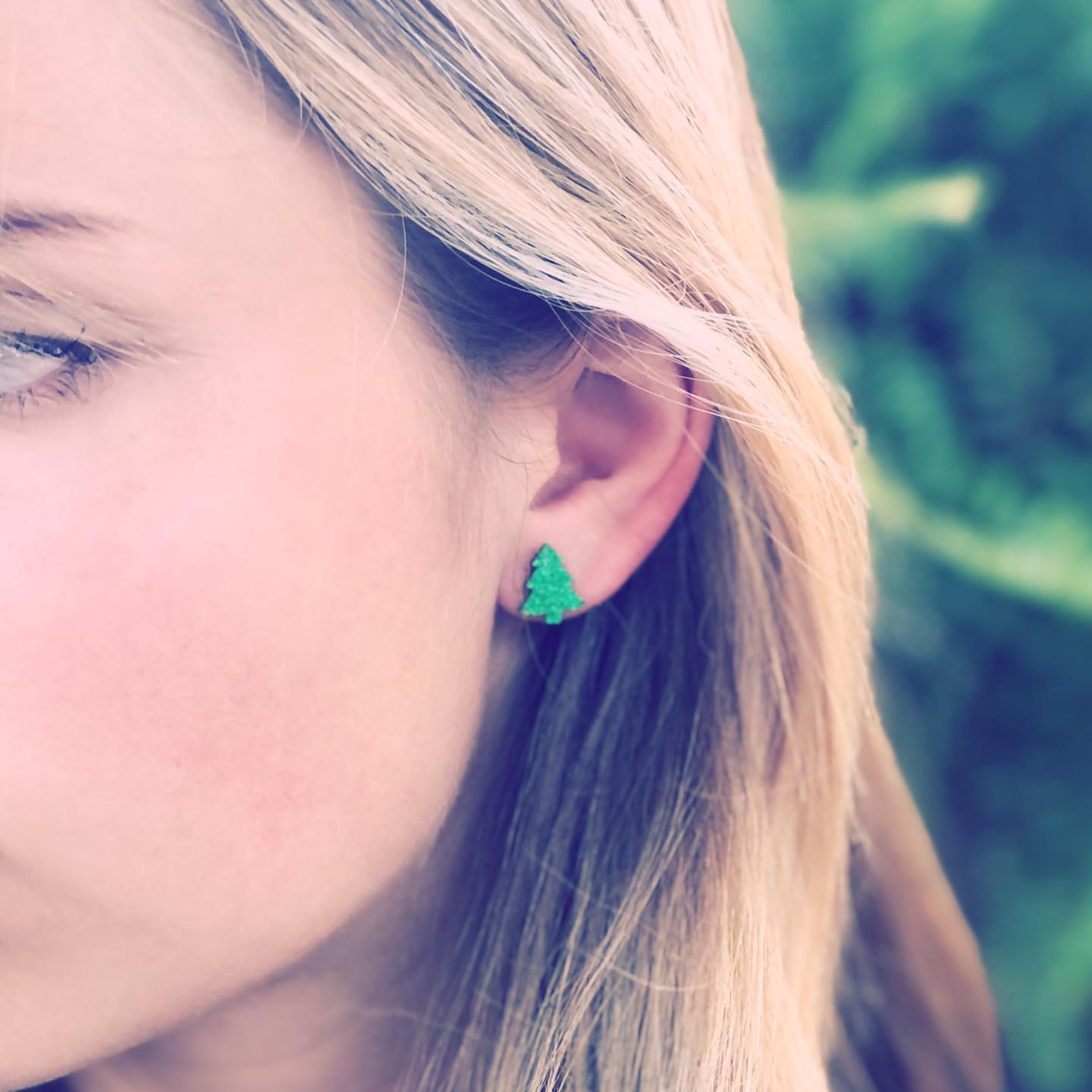 Laser Cut Acrylic Tree Earrings - Hypoallergenic Plastic Posts for Sensitive Ears | Lightweight Dangle Earrings for Women, Perfect for Everyday Wear, Parties & Gifts