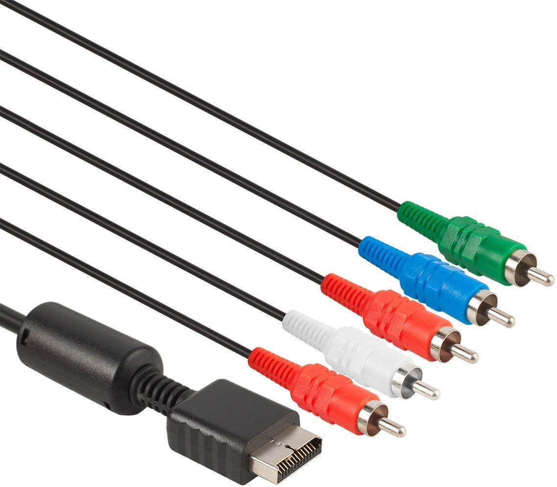 Premium Wiresmith HD RCA Component A/V Cable for Sony PlayStation 2 & PS3 - High-Quality Audio Video Connection for Gaming & Home Theater Systems