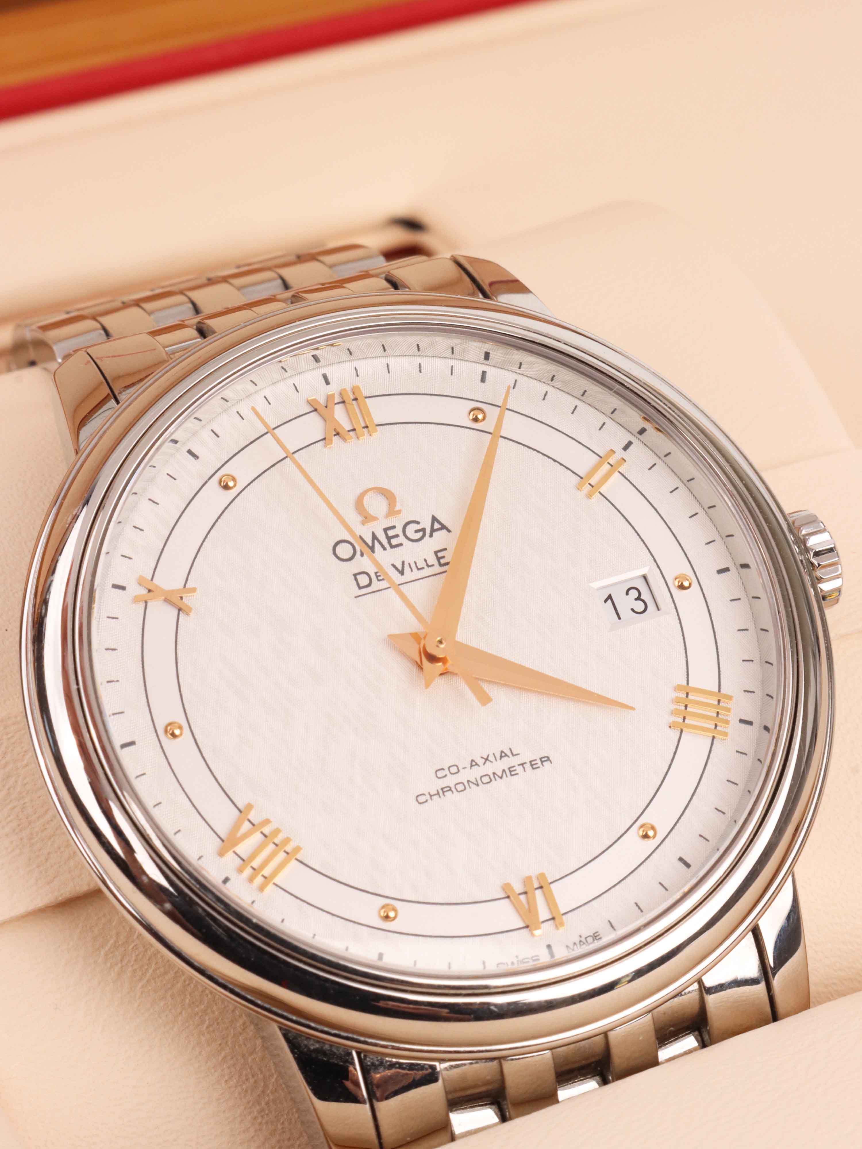 Omega De Ville Prestige Co-Axial Chronometer 39.5mm Men's Luxury Watch - Perfect for Business Meetings & Formal Occasions