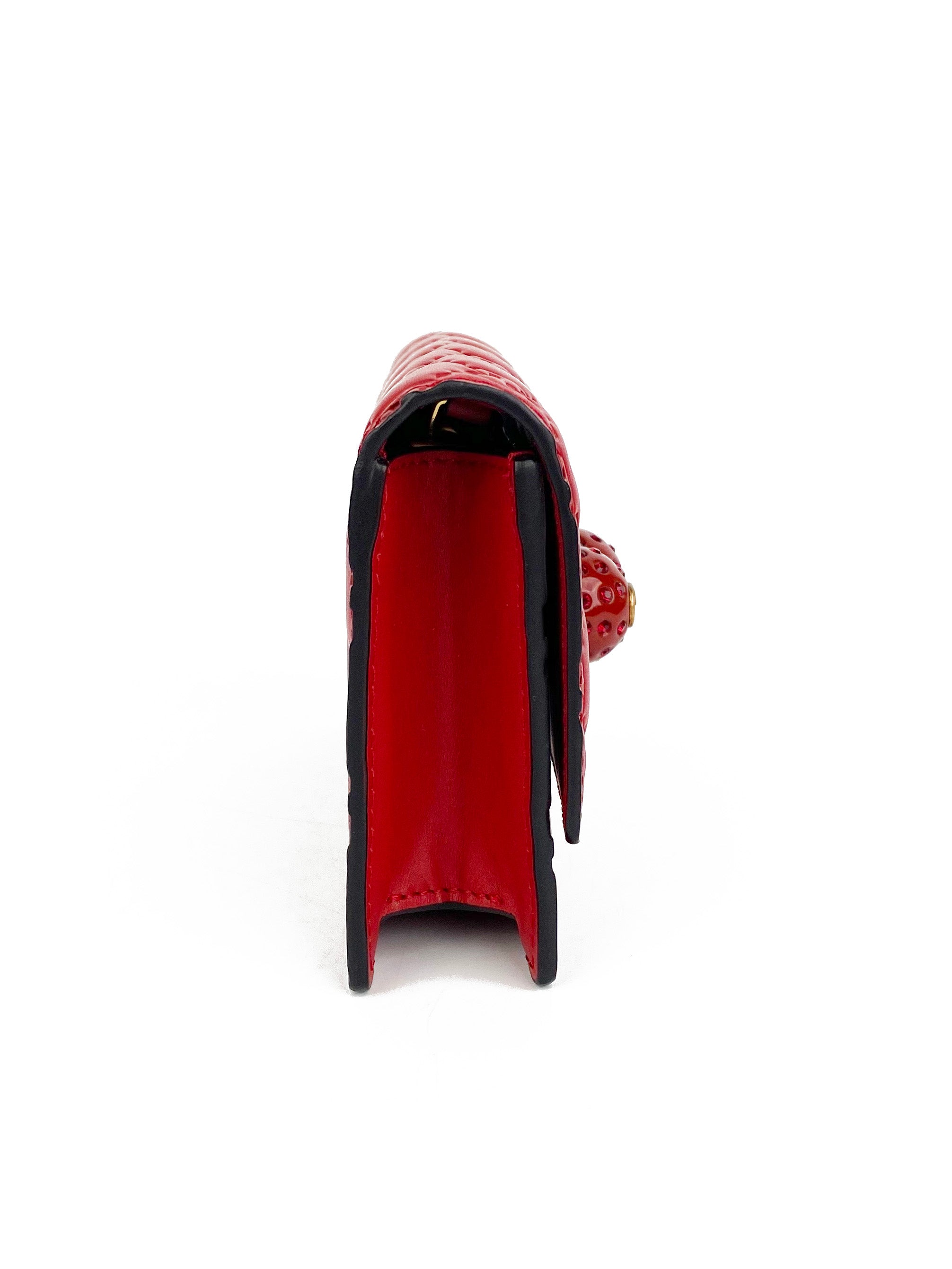 Gucci Red Mini Cherries Supreme Crossbody Bag - Luxury Designer Handbag for Women | Perfect for Parties, Date Nights & Special Occasions