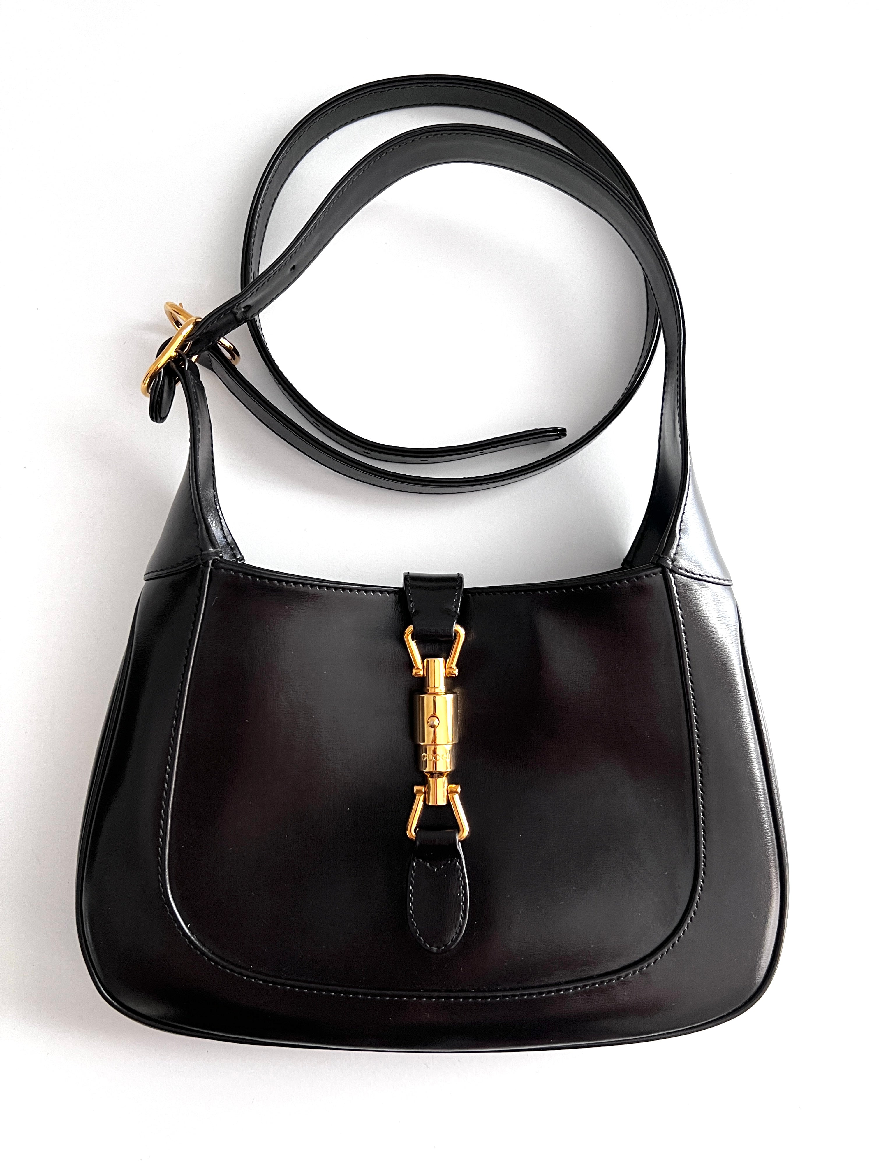 Authentic Gucci Jackie 1961 Small Black Shoulder Bag - Vintage Luxury Handbag in Excellent Condition | Perfect for Date Night, Office & Special Occasions
