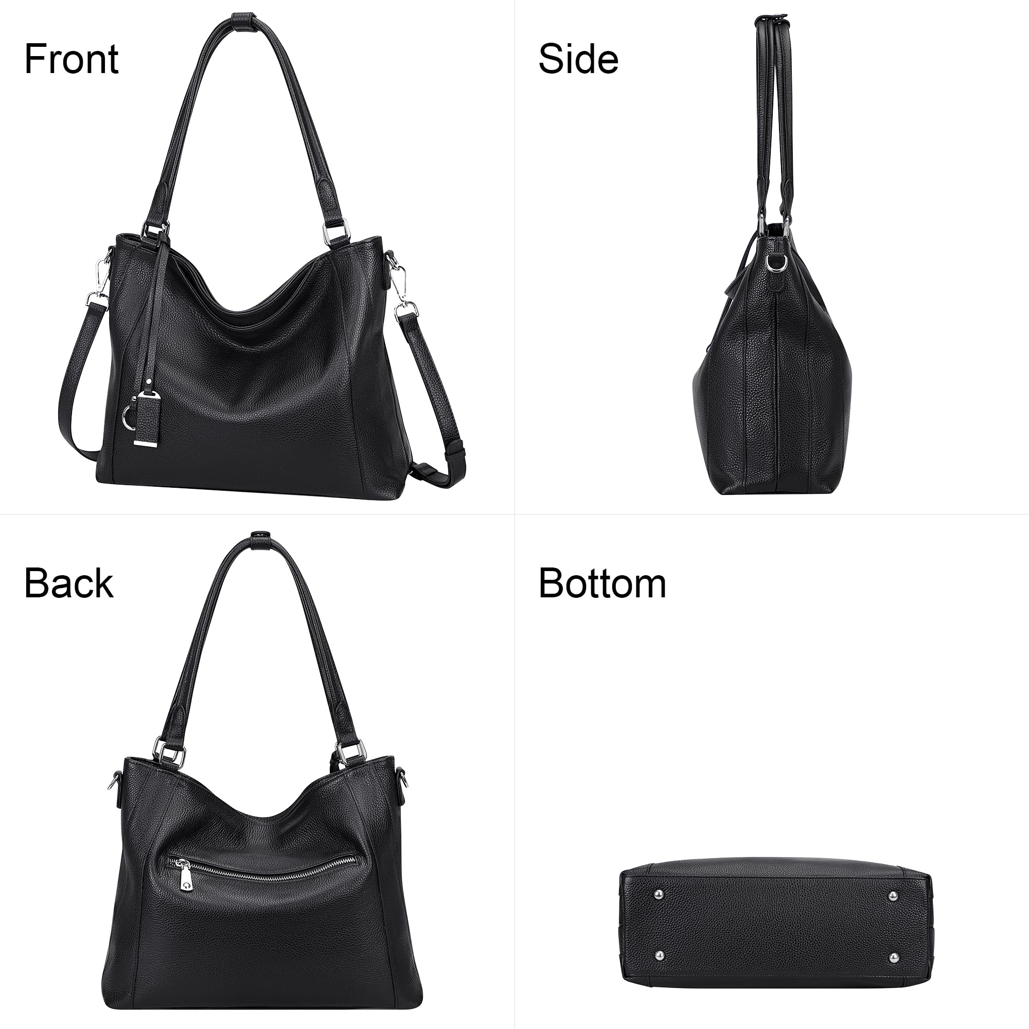 Premium Soft Leather Handbags for Women - Stylish Shoulder Hobo & Large Tote Crossbody Bag - Perfect for Work, Travel & Everyday Use