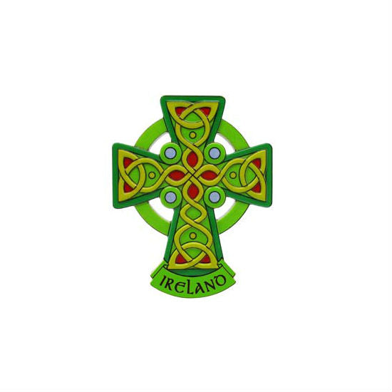 Celtic Cross Refrigerator Magnet - Irish Heritage Decor, Durable Fridge Accessory for Home & Office (Perfect for St. Patrick's Day Gifts & Kitchen Decor)