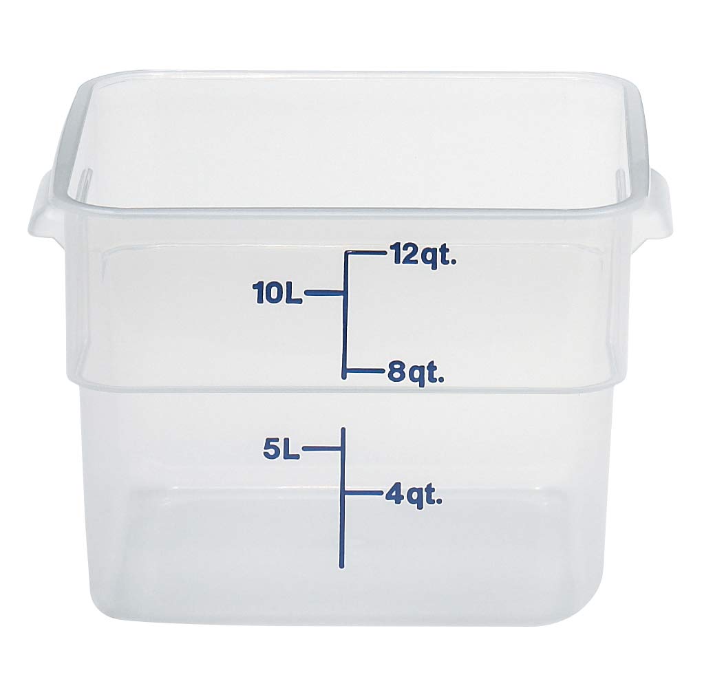 Cambro 12SFSPP190 12 Quart Polypropylene Food Storage Container - CamSquare® (Case of 6) | Commercial Kitchen, Restaurant, Catering & Bulk Food Storage Solution