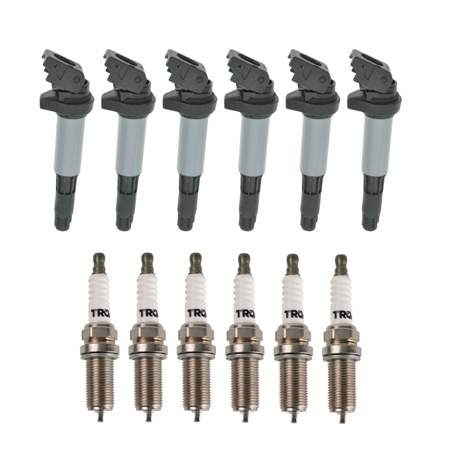 BMW Ignition Coil & Spark Plug Kit - Compatible with 2003-2006 325Ci, 2003-2005 325i/xi, 330Ci/i/xi, 525i, 530i & 2004-2006 X3/X5 - High Performance Replacement Parts for Smooth Engine Start & Acceleration