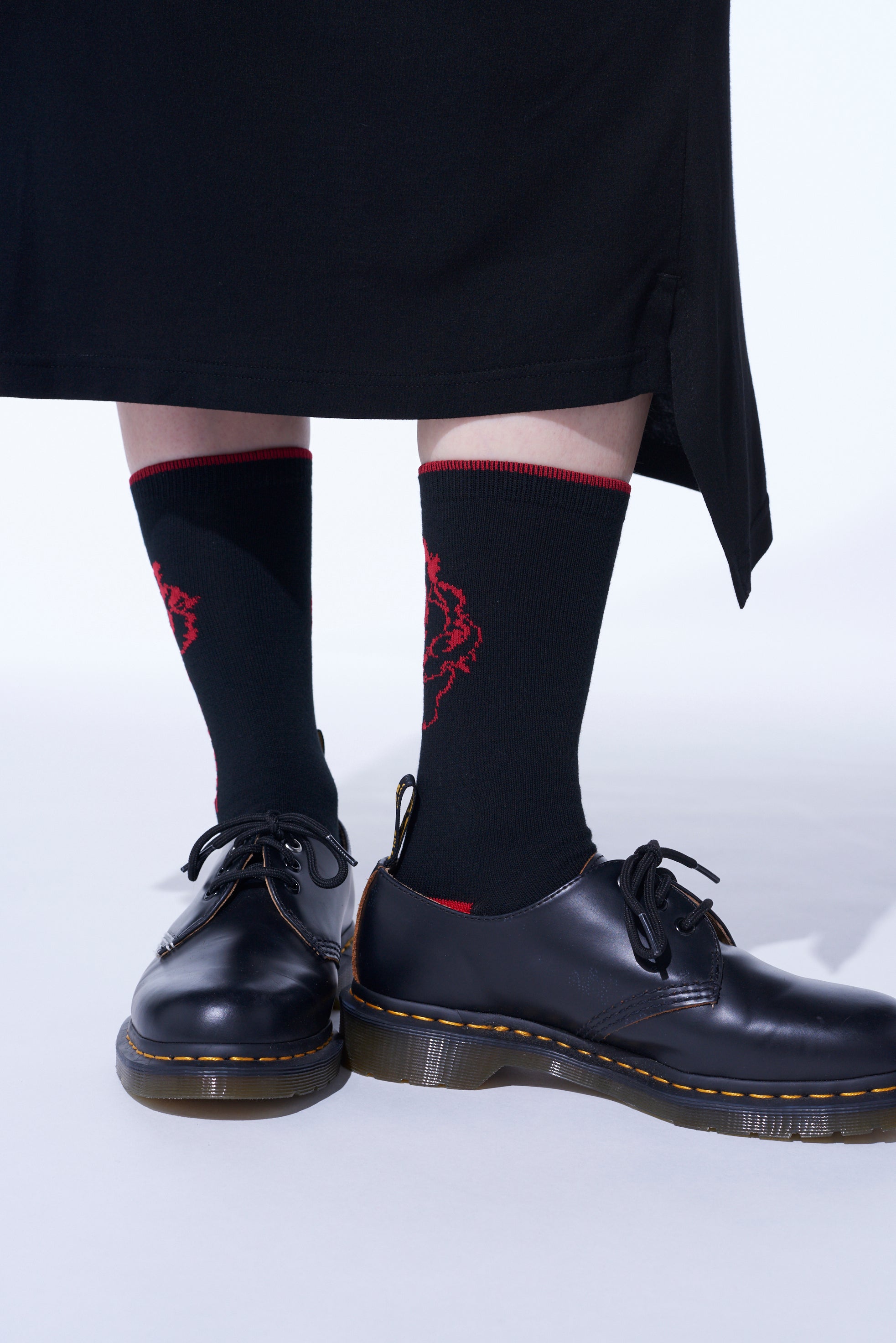 Soft Cotton Floral Socks for Women - Breathable Plain Stitch Design - Perfect for Casual Wear, Work, and Everyday Comfort