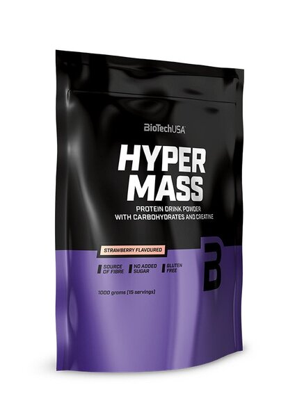BioTechUSA Hyper Mass Gainer - 1000g Hazelnut Flavor | High Protein Weight Gain Powder for Muscle Building & Recovery | Perfect for Post-Workout & Bulking Phase