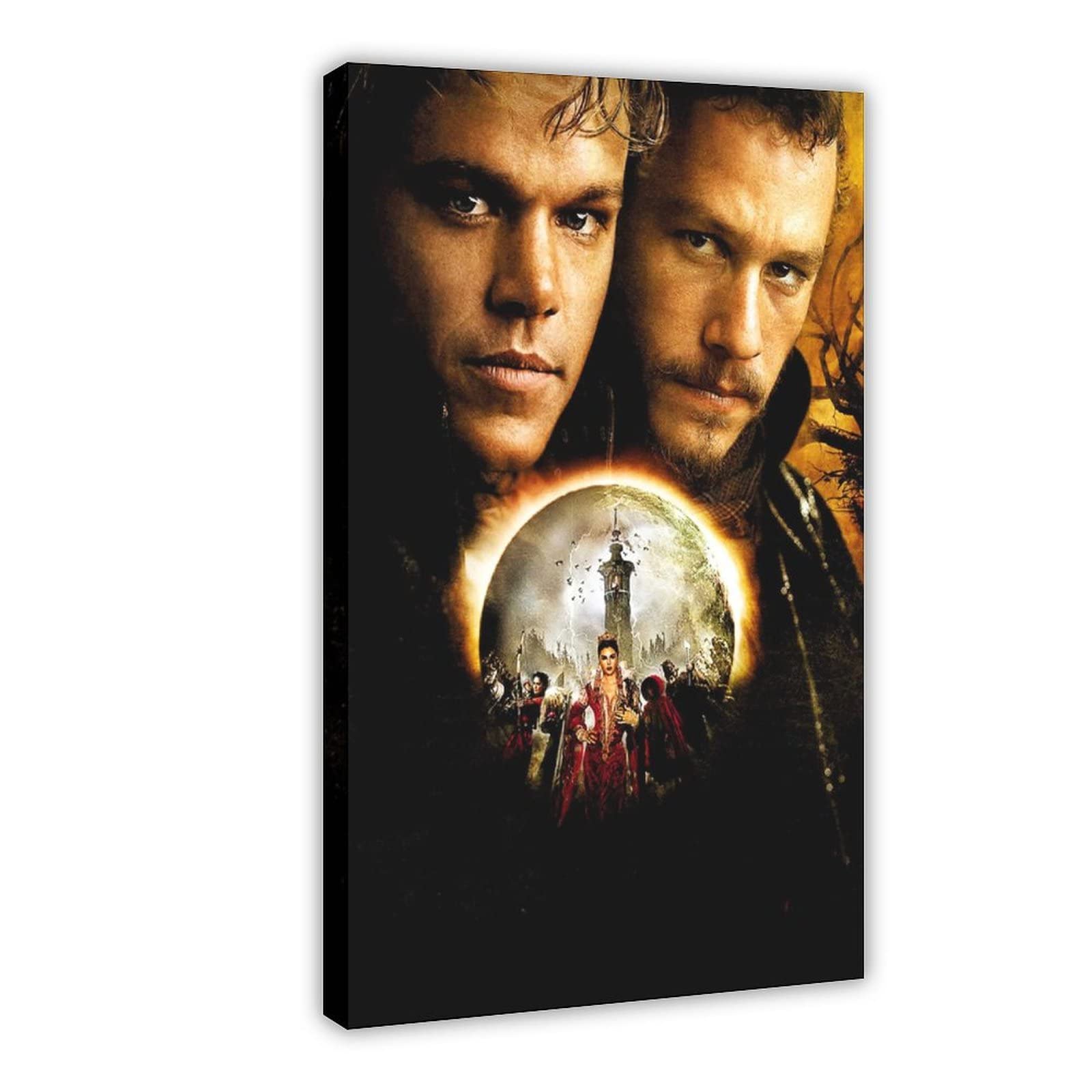 SHISHEN The Brothers Grimm Movie Poster - 24x36 Inch (60x90cm) Canvas Wall Art for Bedroom, Dorm, Office & Home Decor - Perfect Gift for Movie Lovers & Fantasy Fans - Ideal for Living Room, Game Room, Theater Room & Man Cave Decor